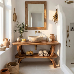 Modern Live Edge Vanity For Renovation Bathroom Project