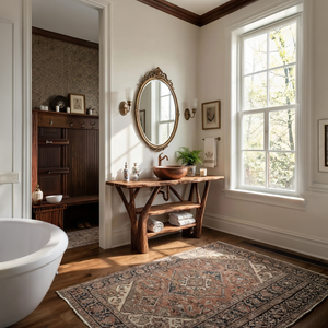 Minimalist Wooden Vanity For Modern Bathroom Interior