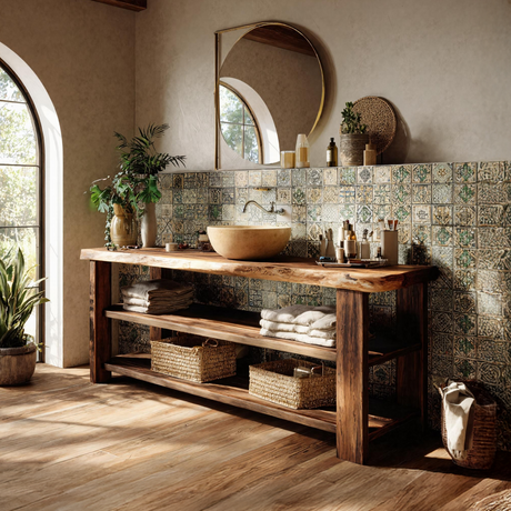 Farmhouse Vanity With Storage For Bathroom Decor Ideas