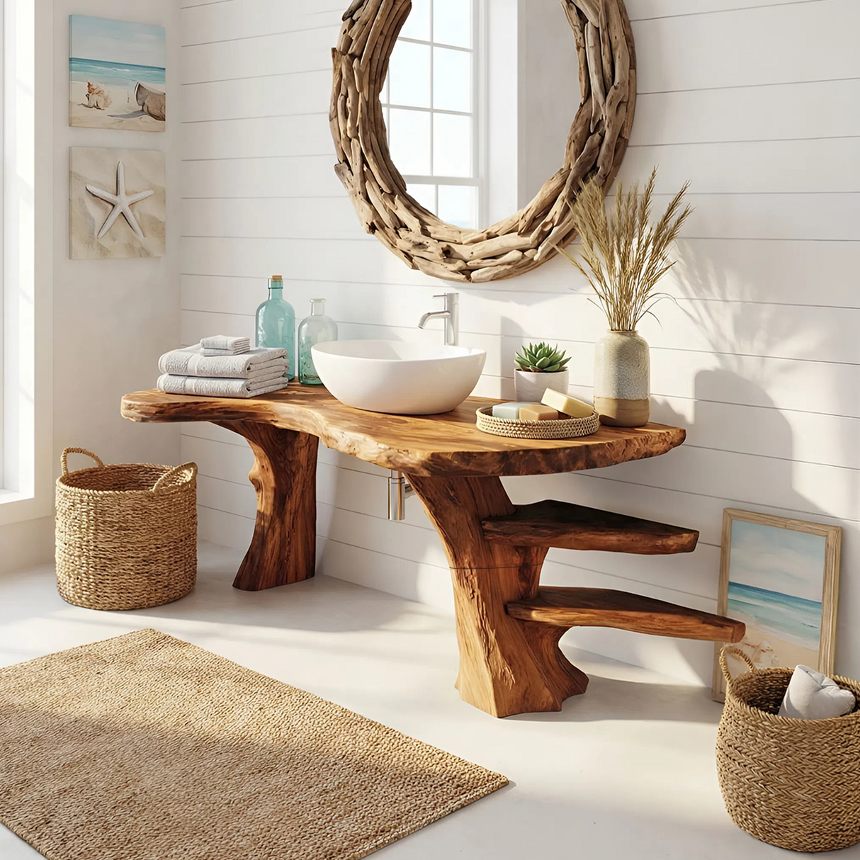 Contemporary Wood Bathroom Vanity For Ensuite Bathroom