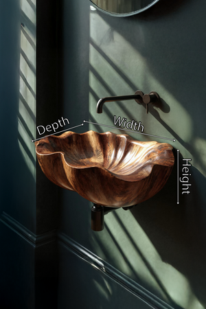 Modern Live Edge Wood Vanity Sink For Statement Bedroom Decor