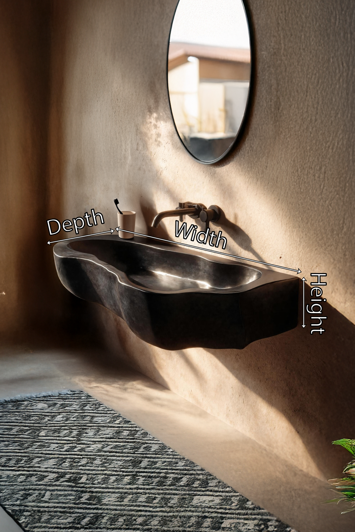 Handcrafted Solid Wood Wash Basin For Sustainable Bathroom Furniture