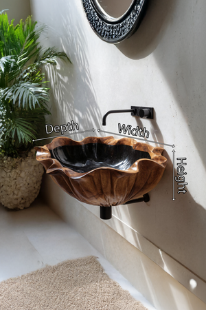 Farmhouse Live Edge Wood Vanity Sink For Timeless Bathroom Decor