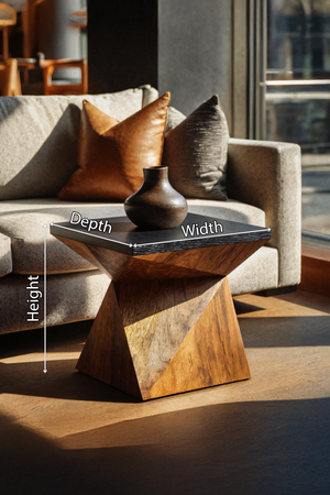 Mid Century Live Edge Side Table For Furniture Decor Ideas