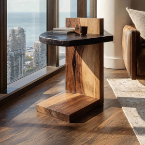 Handcrafted Wooden Side Table For Premium Furniture Look