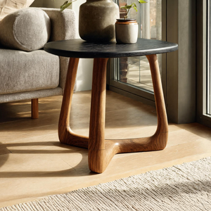 Modern Wooden Side Table For Scandinavian Living Space