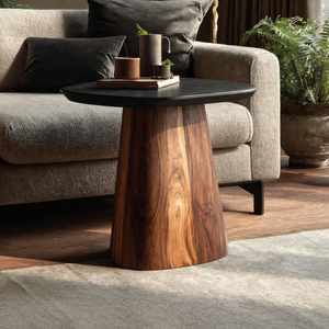 Mid Century Solid Wood End Table For Modern Bedroom Style