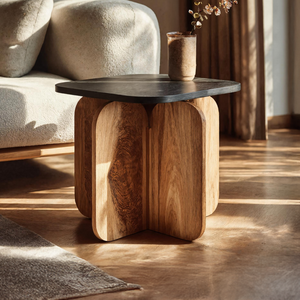 Modern Solid Wood End Table For Elegant Furniture Setup