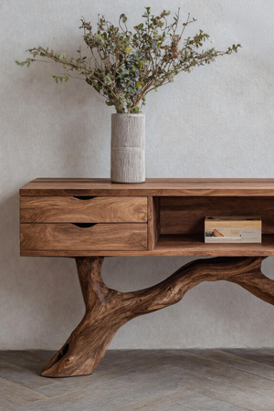 Rustic Solid Wood Dressing Table For Furniture Decor Cozy Style