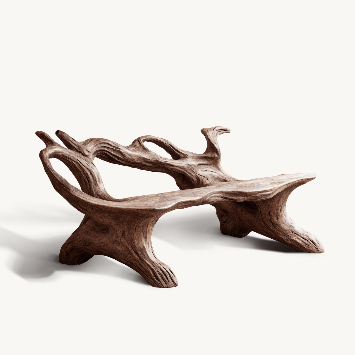 Farmhouse Branch Bench For Comfortable Living Room Seating