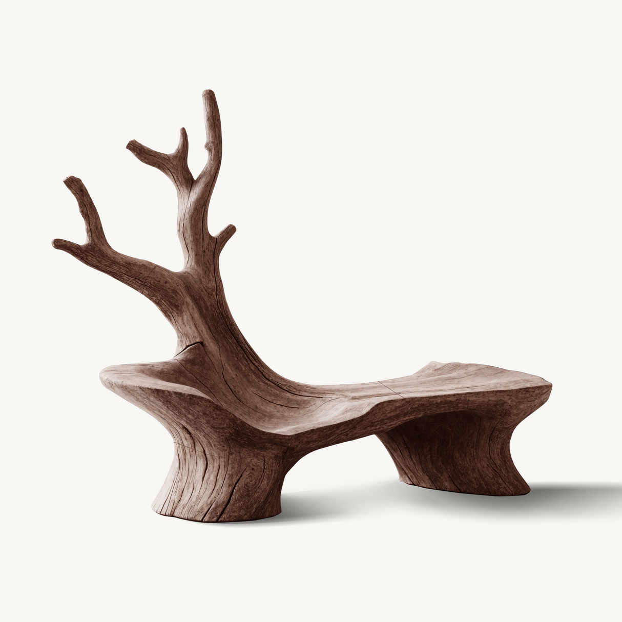 Mid Century Branch Bench Outdoor Seating For Timeless Patio Comfort