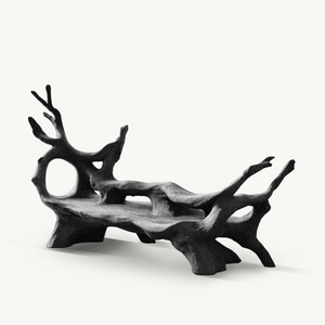 Mid Century Branch Bench For Retro Patio Ambiances