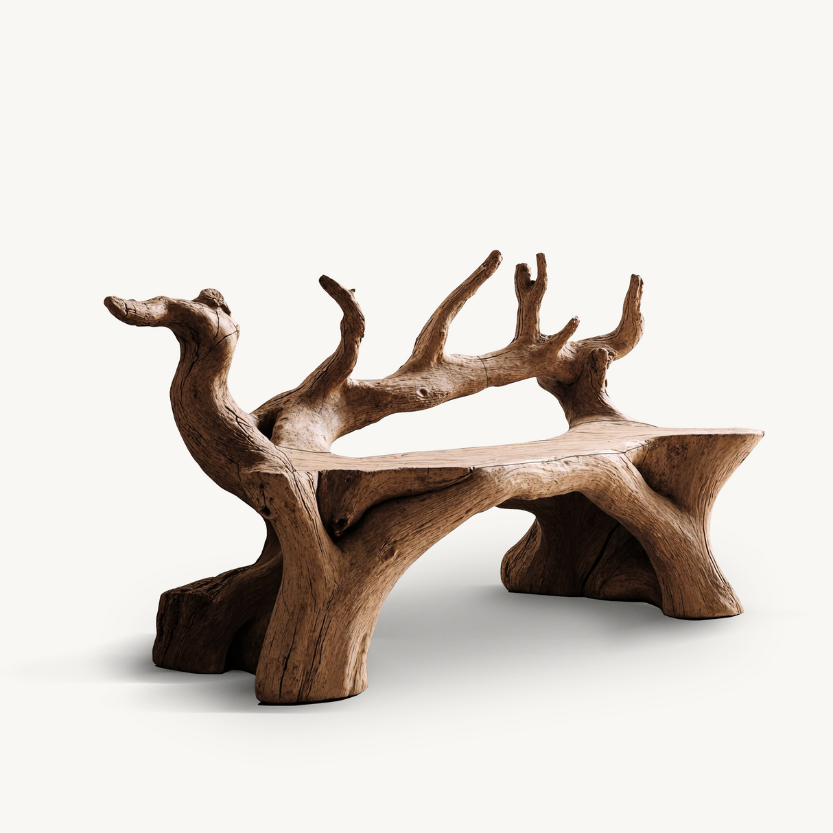 Handcrafted Wooden Bench For Custom Made Living Room Furniture