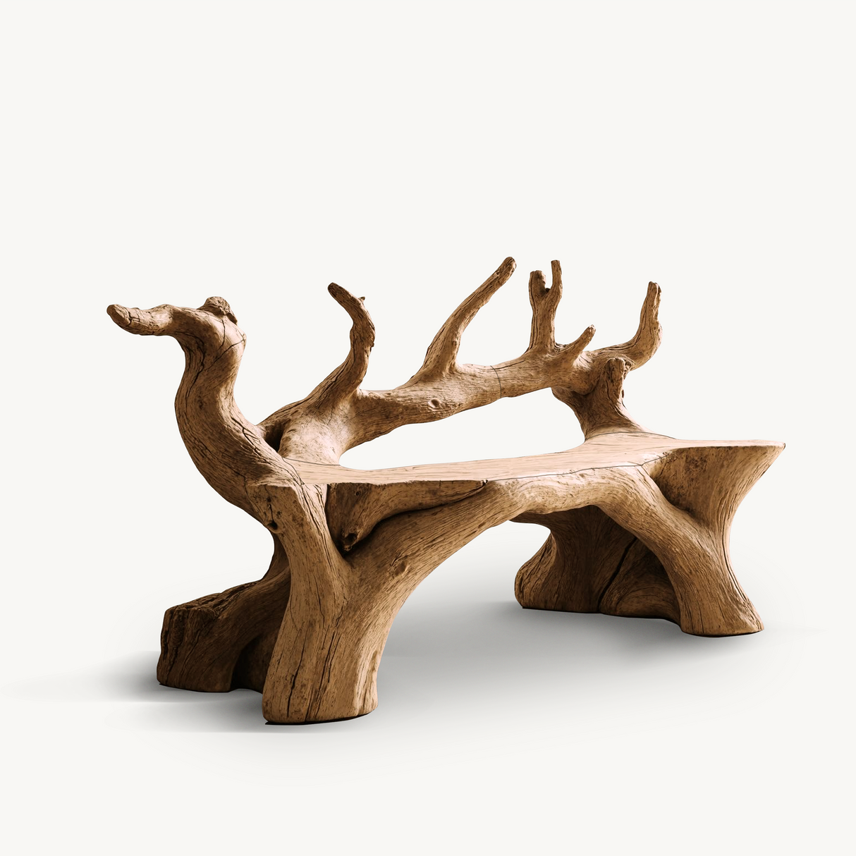 Handcrafted Wooden Bench For Custom Made Living Room Furniture
