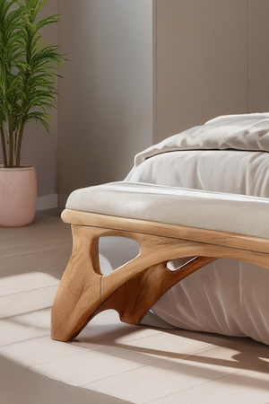 Handcrafted Bedroom Bench For Natural Interior Styling