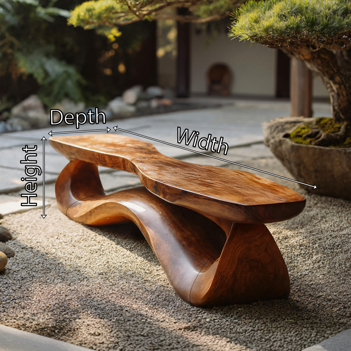 Solid Wood Live Edge Bench For Entryway Furniture Accent