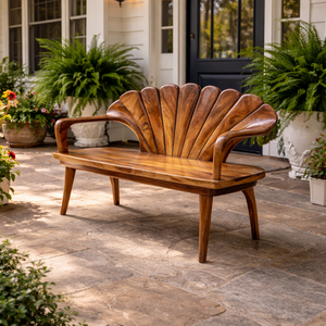 Handcrafted Wooden Bench For Entryway Hallway Seating