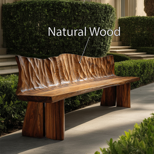Natural Solid Wood Bench For Entryway And Living Space