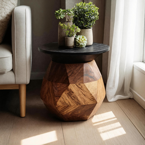 Modern Solid Wood End Table For Minimal Interior Design