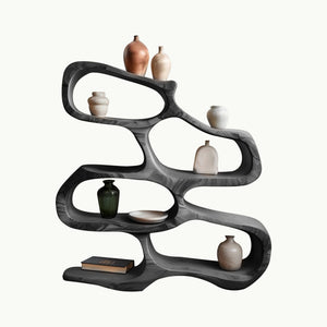 Sculptural Bookshelf For Living Room Or Office