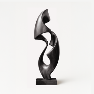 Rustic Abstract Sculpture For Office Decor