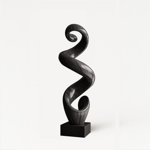 Rustic Large Twisted Spiral Floor Art For Office Decor