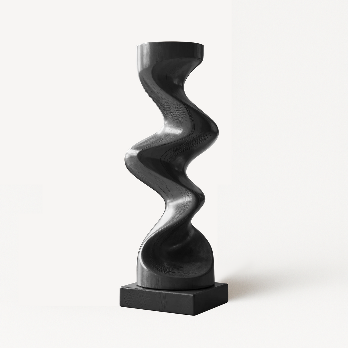 Rustic Solid Wood Abstract Sculpture For Patio Design