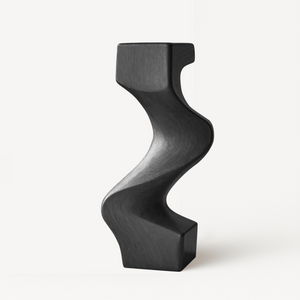Mid Century Wooden Abstract Sculpture For Furniture Decor