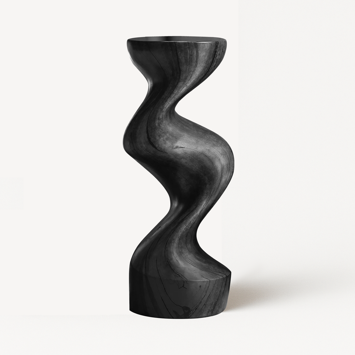 Farmhouse Solid Wood Abstract Sculpture For Garden