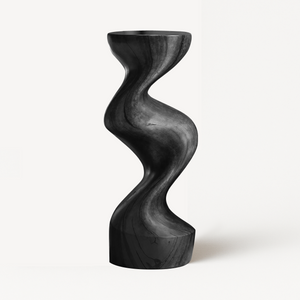 Farmhouse Solid Wood Abstract Sculpture For Garden