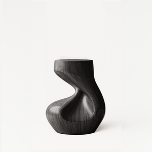 Handcrafted Solid Wood Abstract Sculpture For Entryway