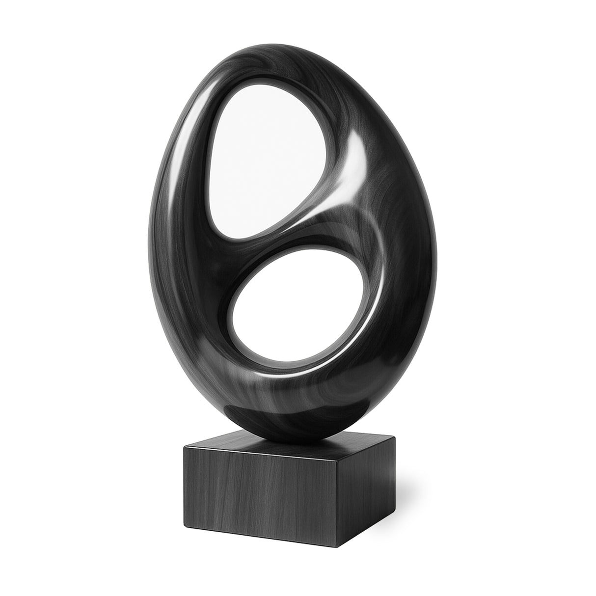 Farmhouse Abstract Wood Garden Sculpture For Yard Decor
