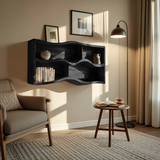 Handcrafted Live Edge Display Shelf For Living Room Wall Decor