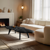 Mid Century Modern Live Edge Coffee Table For Living Room Look