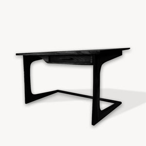 Mid Century Modern Desk With Drawer For Home Office And Workspace