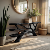 Handcrafted Live Edge Entryway Table For Bedroom Rustic Home Interior