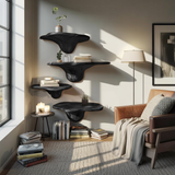 Modern Wooden Mushroom Shelf For Entryway Furniture And Wall Decor
