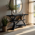 Farmhouse Solid Wood Console Table For Modern Rustic Furniture Style