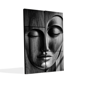 Modern Buddha Face Wall Art Living Room Entryway