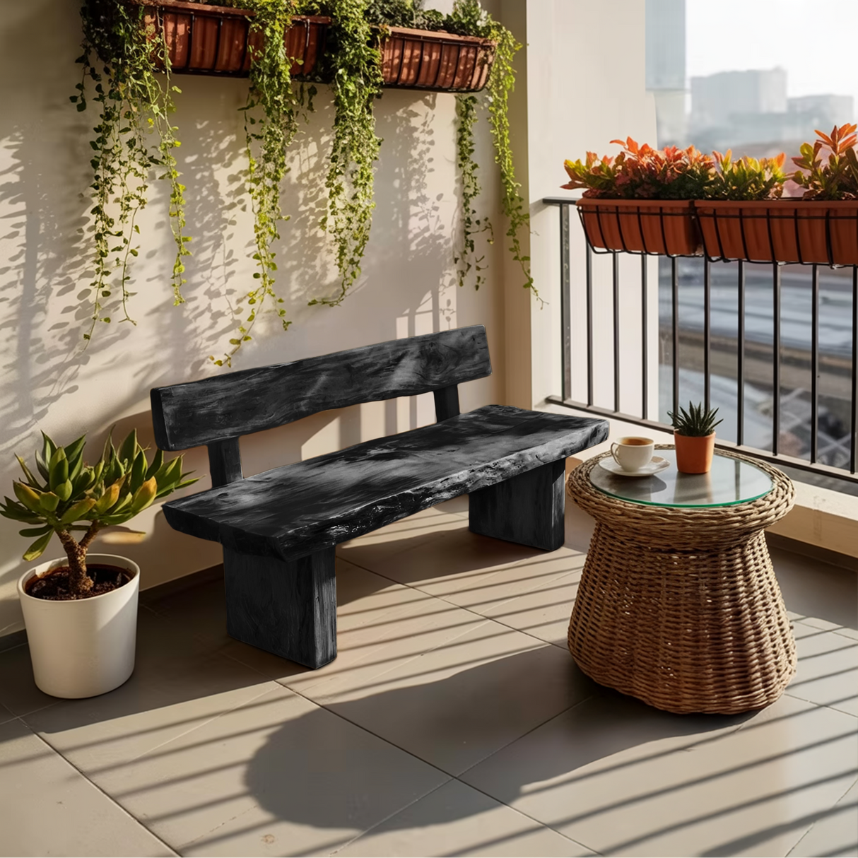 Minimal Outdoor Bench For Garden Furniture
