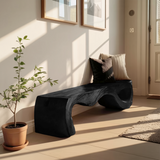 Organic Sculptural Bench For Entryway Or Living Room