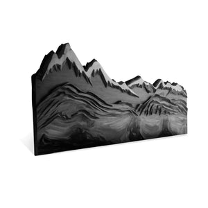 Mountain Headboard Carved For Queen And King Bed In Rustic Bedroom