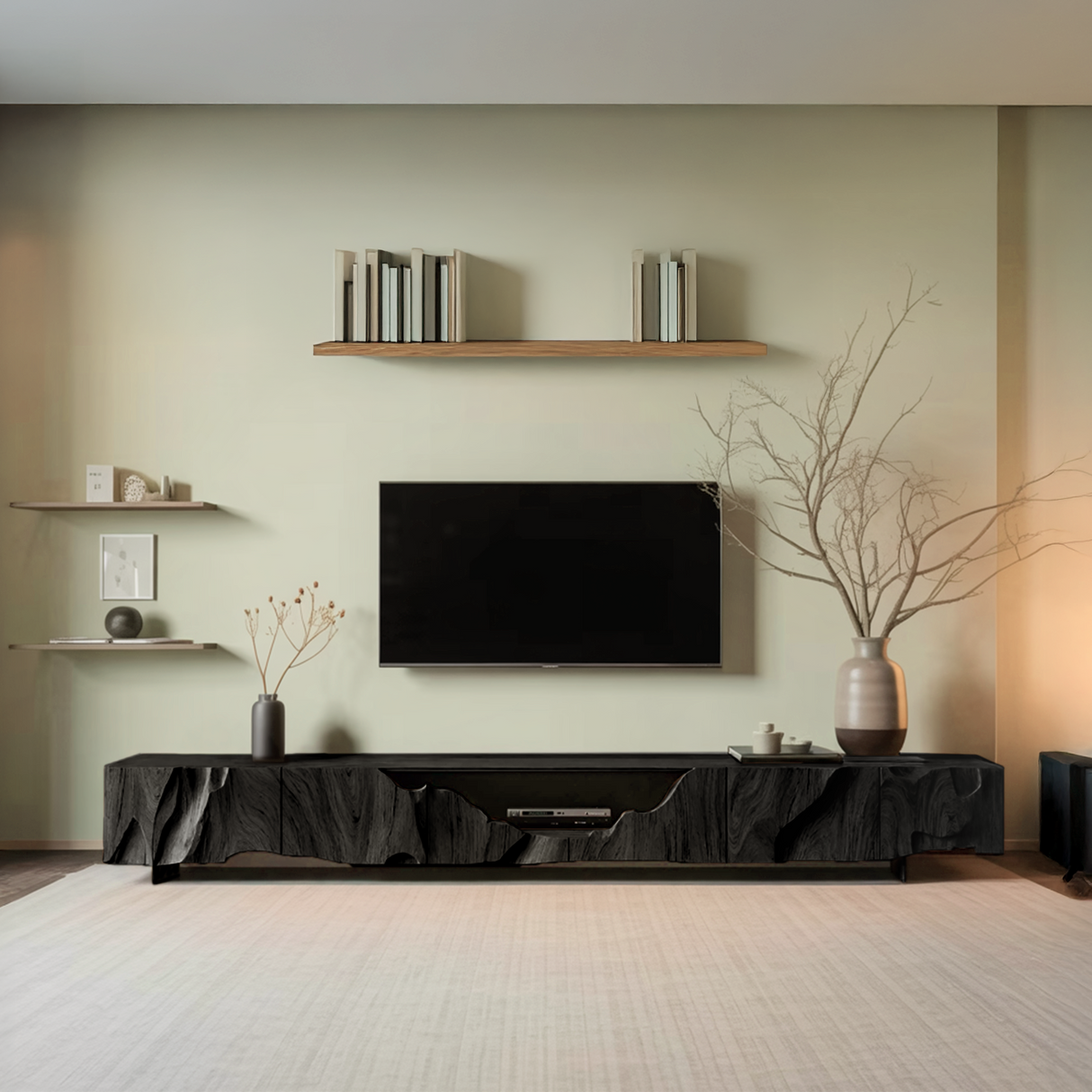 Rustic Handcrafted TV Cabinet For Home Decor