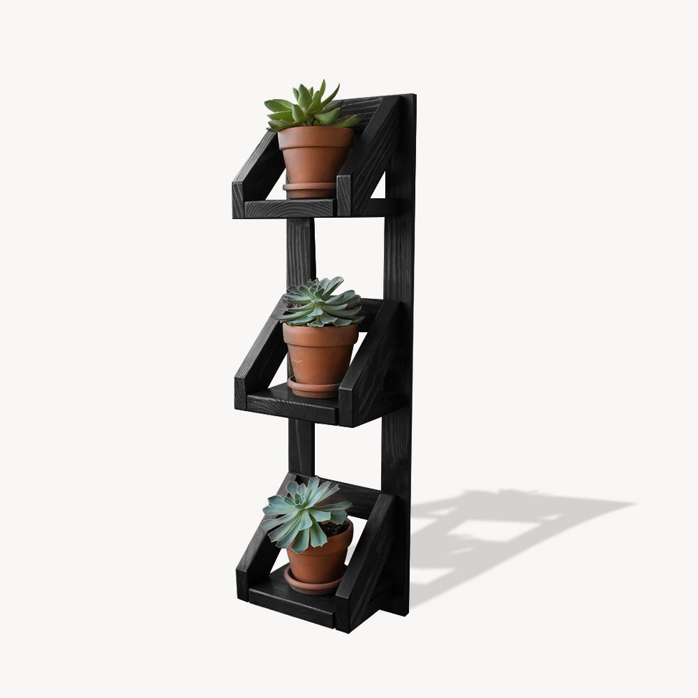 Rustic Wall Mounted Plant Shelf Hanging Planter For Balcony And Patio
