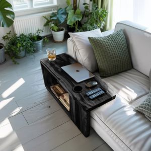 Rustic Live Edge Side Table For Warm Home Interior