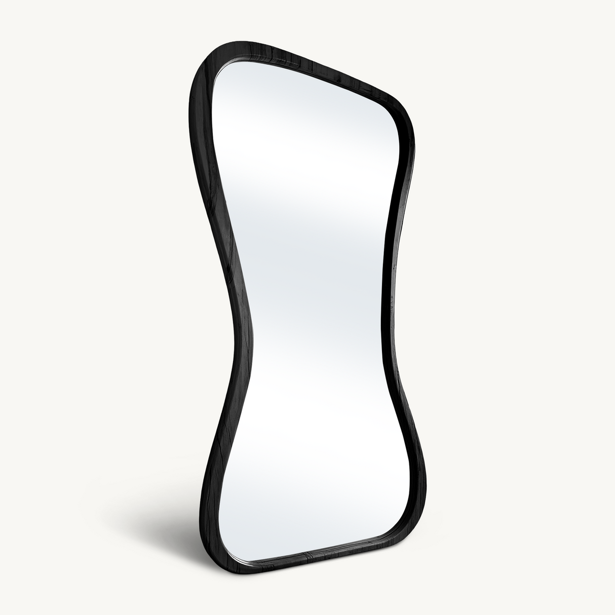 Contemporary Full Length Mirror With Organic Edge For Living Room And Dressing Area