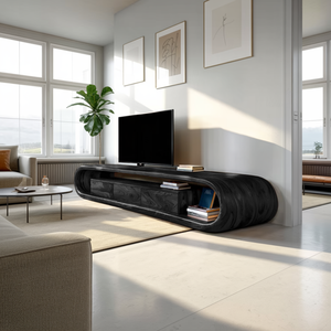 Luxury TV Cabinet With Built In Drawer Storage For Living