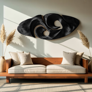 Modern Organic Sculptural Wall Art For Living Room