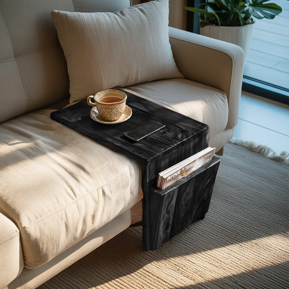 Modern Wooden Armrest For Cozy Living Room Style
