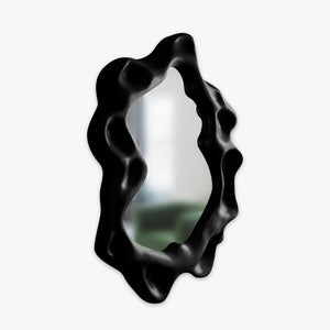 Organic Wall Mirror With Wavy Frame For Entryway Living Room And Bedroom